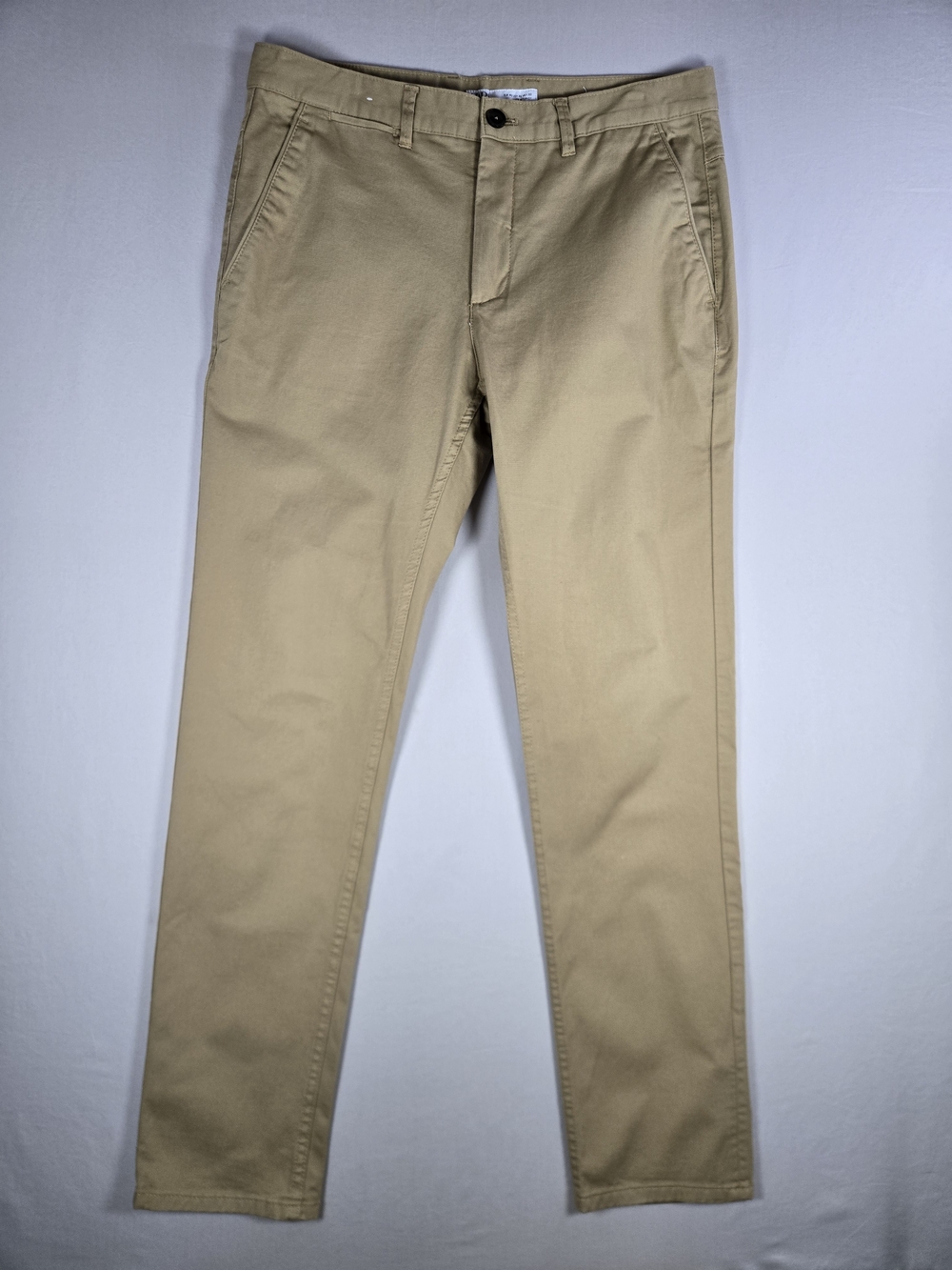 Zara Man Slim Fit Khaki Chino Pants Mens Size 32 Cotton Classic Minimalist
